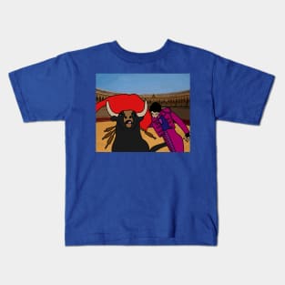 Arena Bullfight Torero Bull Kids T-Shirt